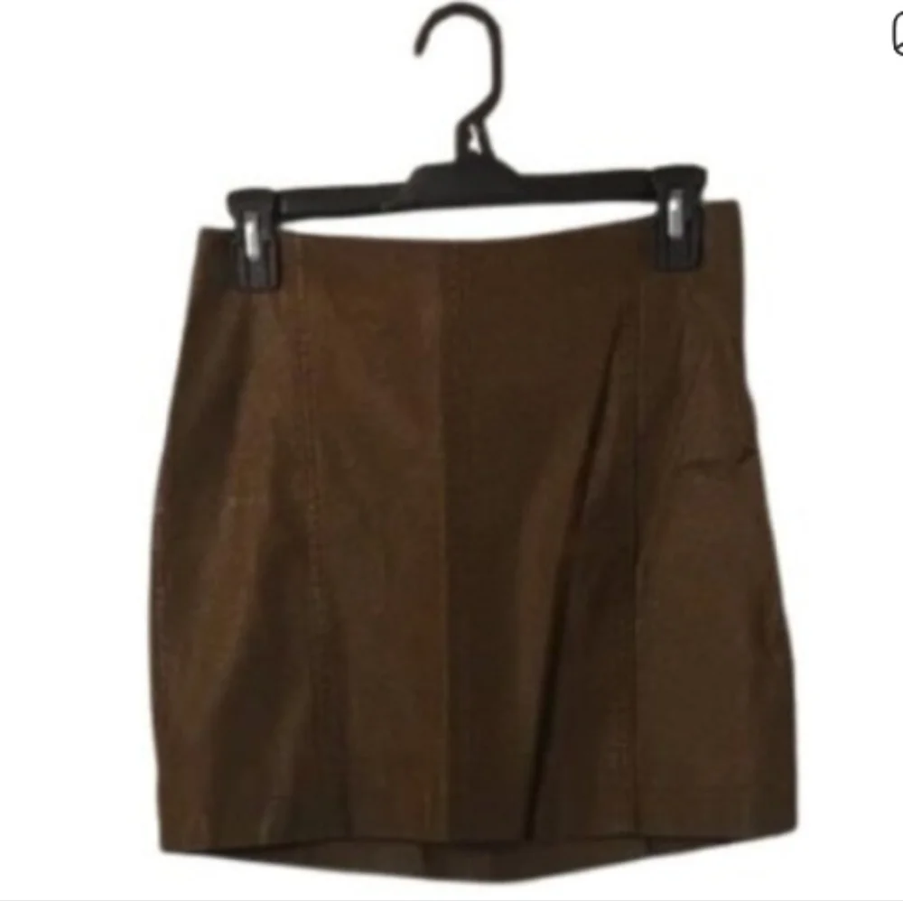 Free People Brown Mini Skirt Size 2